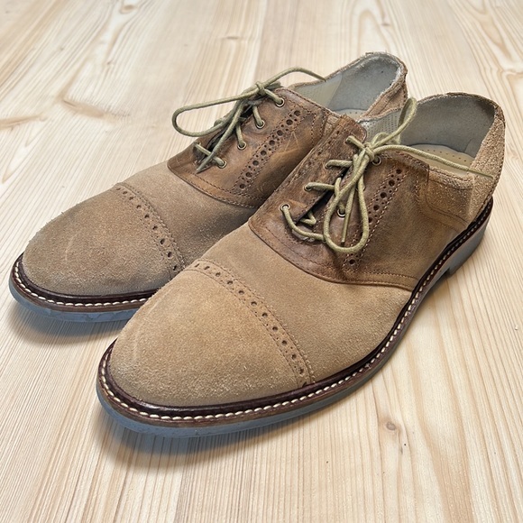 Cole Haan Suede & Leather Cap Toe Oxford Shoes main image 7